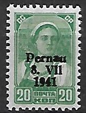 OKUPACJA NIEMIECKA ESTONII PERNAU MI.8II**