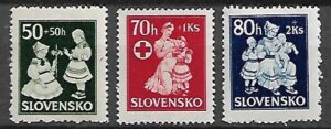 CZERWONY KRZYŻ SŁOWACJA MI.112-114**