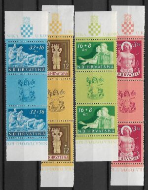 RELIGIA CHORWACJA MI.154-157**ZNACZEK PRZYWIESZKA ZNACZEK PIONOWY