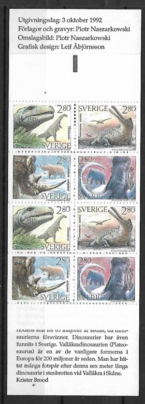 DINOZAURY SZWECJA NASZARKOWSKI MI.MH-175** ZESZYCIK