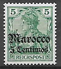KOLONIE NIEMIECKIE MAROKO MI.20**