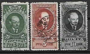 LENIN ZSRR MI.687-689 KASOWANY