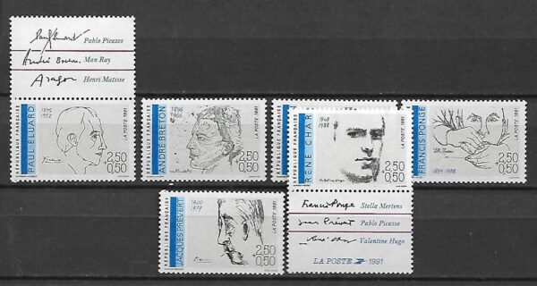 MALARSTWO FRANCJA MI.2819-2824C**
