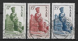 SZTUKA NIEMCY SAARA MI.293-295 KASOWANE