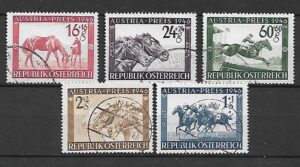 AUSTRIA MI. 785-789 KASOWANE