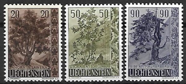 DRZEWA LIECHTENSTEIN MI.371-373**
