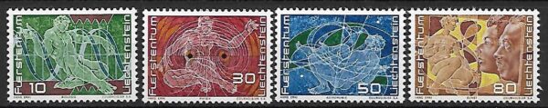 ROCZNICA LIECHTENSTEIN MI.508-511**