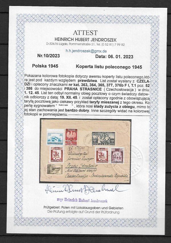 FI.376b FI NA LIŚCIE ATEST H. JENDROSZEK - obrazek 3