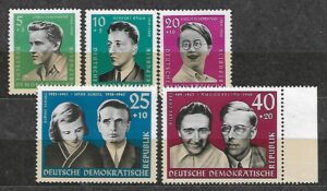 SŁAWNI LUDZIE DDR MI.849-853**