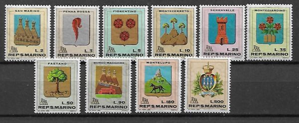 HERBY SAN MARINO MI.903-912**