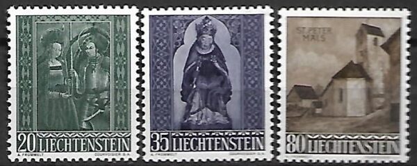 RELIGIA LIECHTENSTEIN MI.374-376**