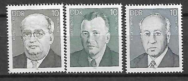 SŁAWNI LUDZIE DDR MI.2849-2851**
