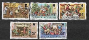 BOŻE NARODZENIE GUERNSEY MI.255-259**