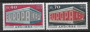 EUROPA CEPT ANDORRA FRANCUSKA MI.214-215**