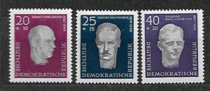 SŁAWNI LUDZIE DDR MI.606-608**