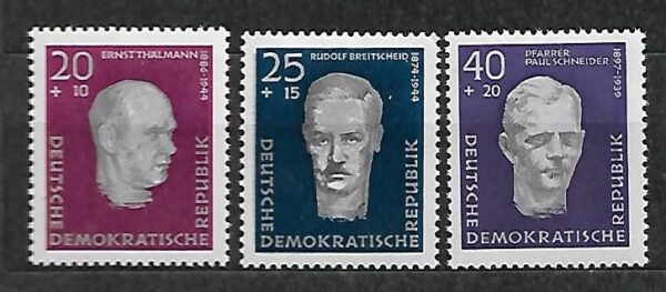 SŁAWNI LUDZIE DDR MI.606-608**