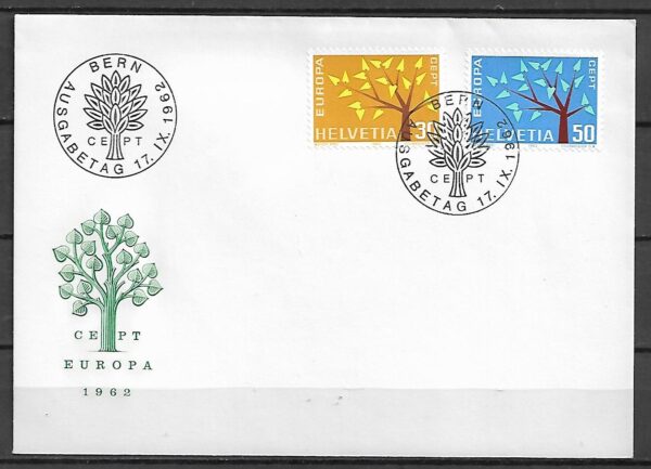 EUROPA CEPT SZWAJCARIA MI.720-721 FDC