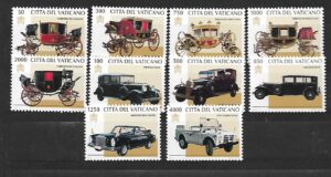 ZABYTKOWE SAMOCHODY  WATYKAN MI.1197-1206**
