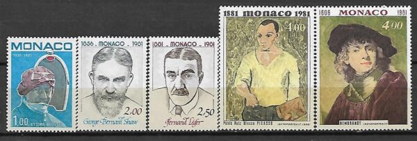 MALARSTWO MONAKO MI.1491-1495**