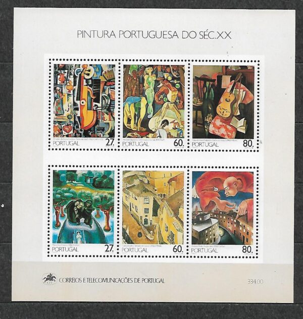 MALARSTWO PORTUGALIA MI.BL.62**