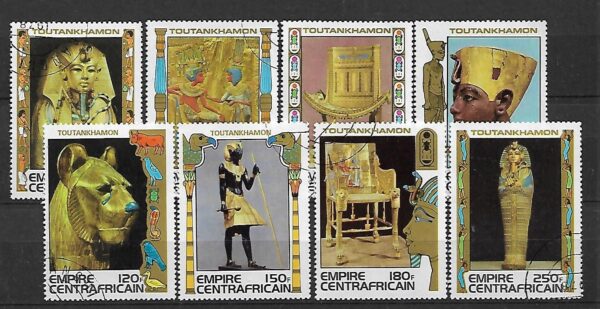 SZTUKA ŚRODKOWA AFRYKA MI.578-585 KASOWANE