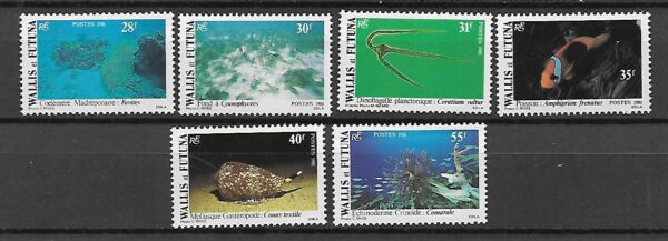 FAUNA MORSKA WALLIS FUTUNA MI.390-395**