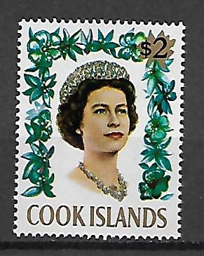 KRÓLOWA ELŻBIETA  COOK ISLANDS MI.169**