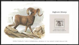 OWCA GRUBOROGA USA KOLEKCJA ZWIERZĄT ŚWIATA NA KARCIE