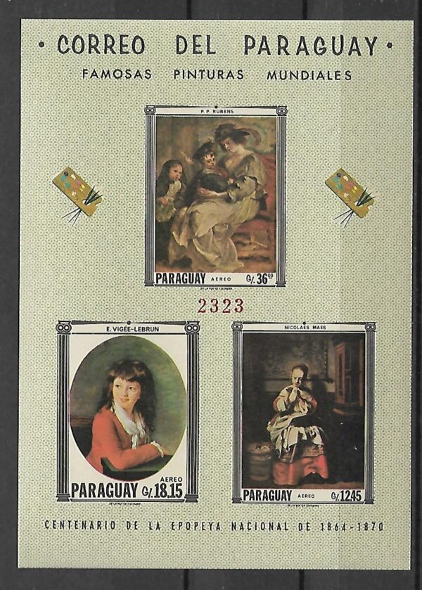 MALARSTWO PARAGWAJ MI.BL.104**