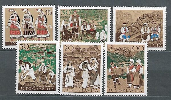 FOLKLOR JUGOSŁAWIA MI.827-832**