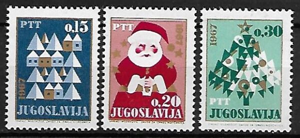 BOŻE NARODZENIE JUGOSŁAWIA MI.1188-1190**