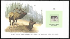 ŁOŚ USA KOLEKCJA ZWIERZĄT ŚWIATA NA KARCIE