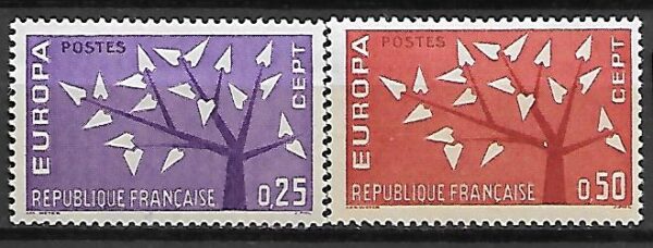 EUROPA CEPT FRANCJA MI.1411-1412**