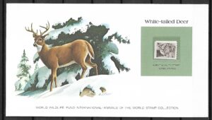 JELEŃ BIELIK USA KOLEKCJA ZWIERZĄT ŚWIATA NA KARCIE