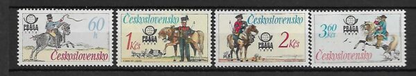 WYSTAWA FILATELISTYCZNA CZECHOSŁOWACJA MI.2377-2380**