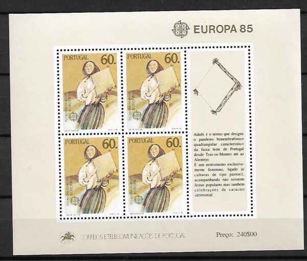 EUROPA CEPT PORTUGALIA MI.BL.47**