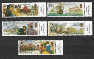 MARYNISTYKA GUERNSEY MI.612-616**