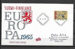 EUROPA CEPT FINLANDIA MI.608 FDC1