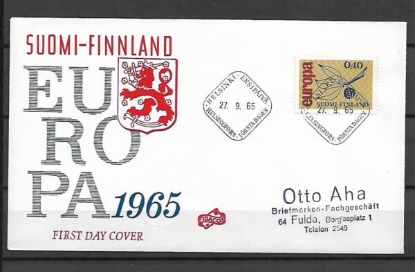 EUROPA CEPT FINLANDIA MI.608 FDC1