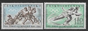 OLIMPIADA ZIMOWA CZECHOSŁOWACJA MI.1183-1184**