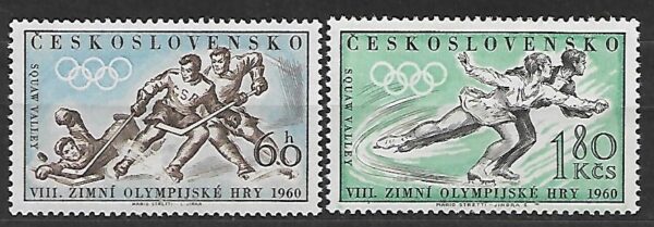 OLIMPIADA ZIMOWA CZECHOSŁOWACJA MI.1183-1184**