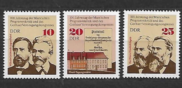 KARL MARX DDR MI.2050-2052**