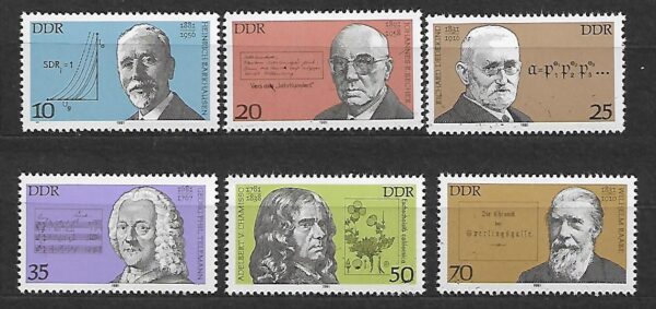 SŁAWNI LUDZIE DDR MI.2603-2608**