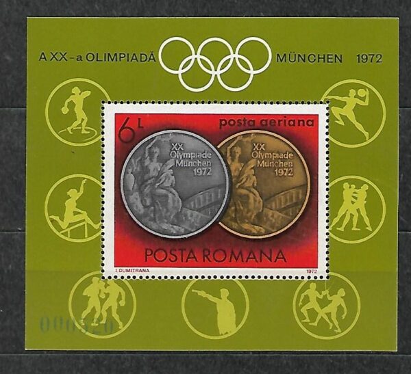 OLIMPIADA LETNIA RUMUNIA MI.BL.100**