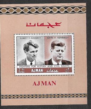 ROBERT F.KENNEDY I JOHN F.KENNEDY AJMAN MI.BL.47**