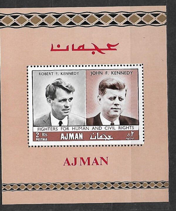 ROBERT F.KENNEDY I JOHN F.KENNEDY AJMAN MI.BL.47**