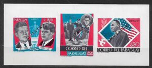 J.F.KENNEDY M.LUTHER KING R.F.KENNEDY PARAGWAJ MI.BL.117**