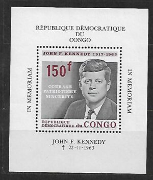 J.F.KENNEDY KONGO MI.BL.6**