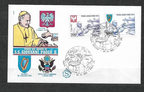 WIZYTA JANA PAWŁA II POLSKA KOPERTA
