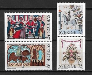 SZTUKA SZWECJA MI.828-831**